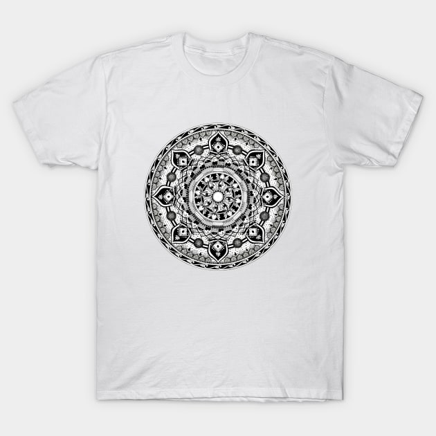 Eye of Watchers II - Black and White - Sunweaver T-Shirt by Sunweaver